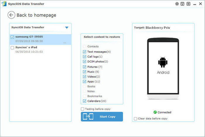 restore  blackberry priv