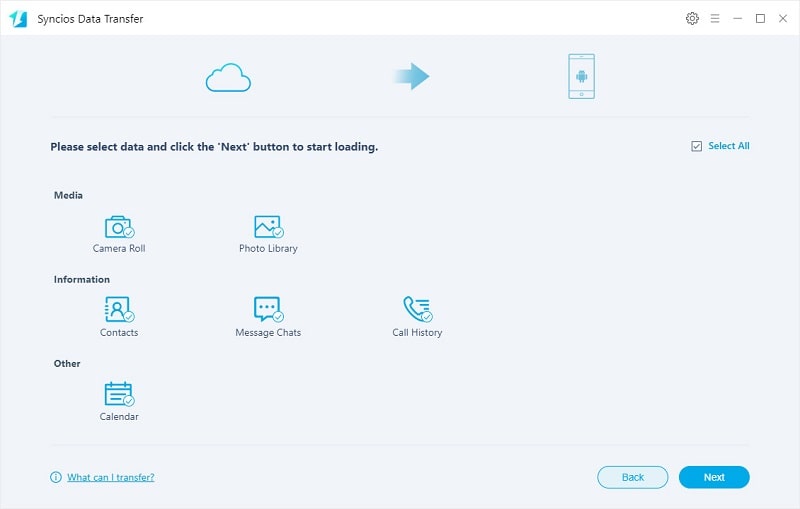 icloud to Samsung Galaxy S25
