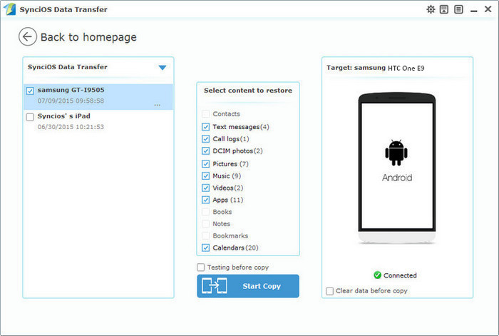 restore HTC One M9