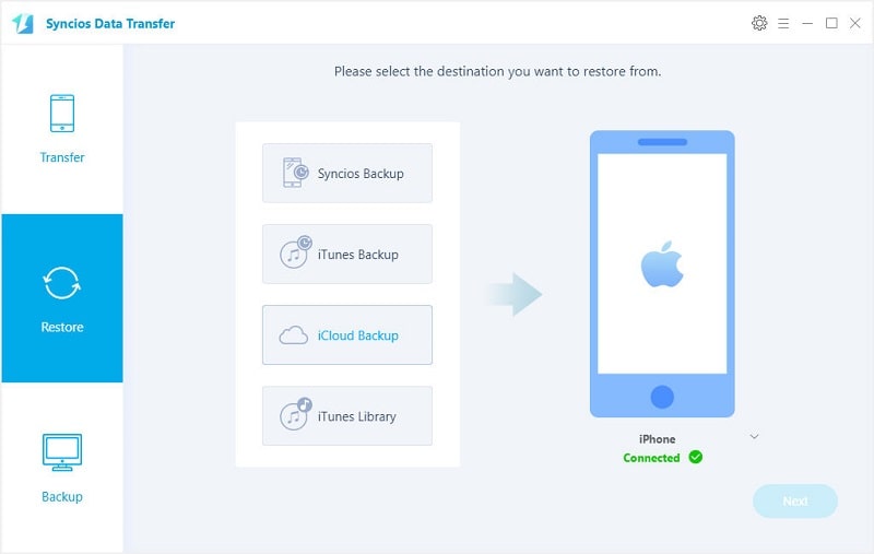 restore iCloud backup to iPhone 16