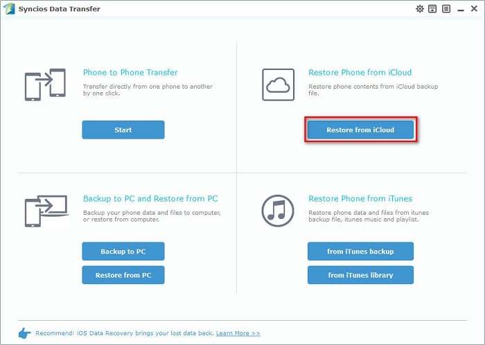 recover iCloud backup to Google Pixel 4