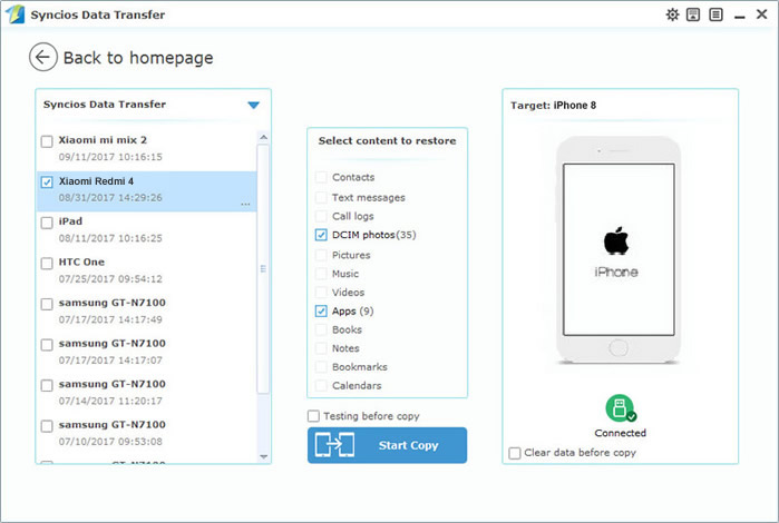 restore xiaomi to iPhone 16