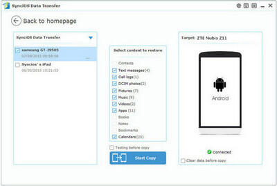 restore ZTE Nubia Z11