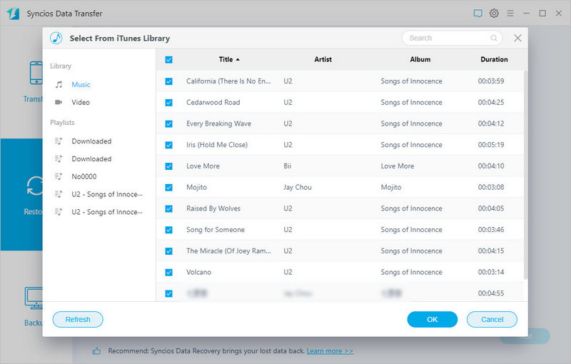 retrieve music and videos from iTunes Library to Xiaomi 15