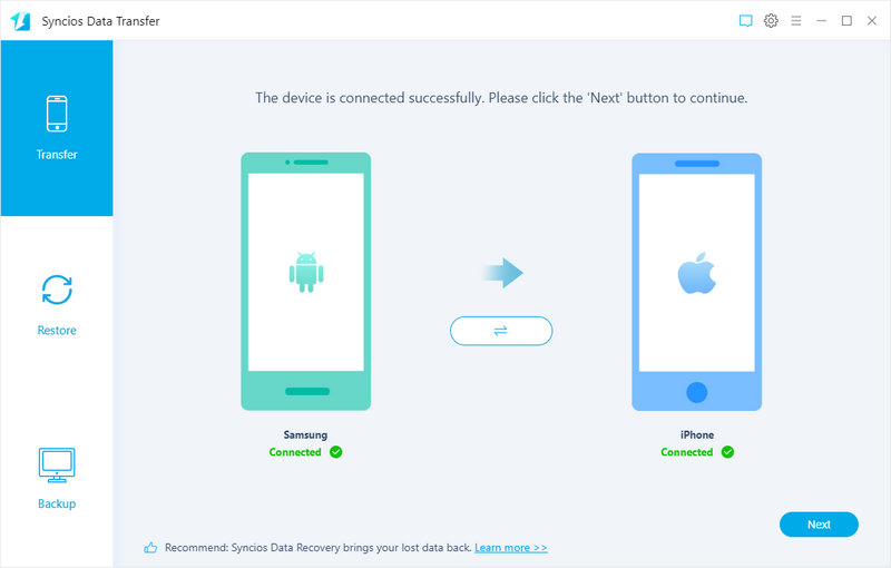Android to iOS Data Transfer