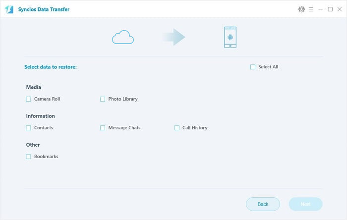 transfer photos from iCloud backup to Huawei Mate 10/10Pro