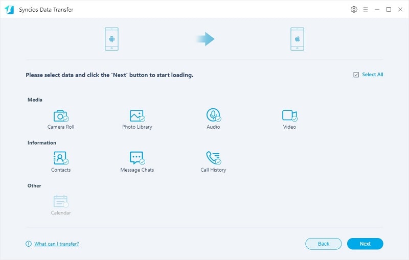 Samsung Galaxy to iPhone 6 Data Transfer