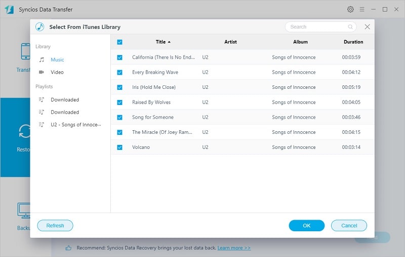 transfer music from iTunes Library to Samsung Galaxy S25 phone