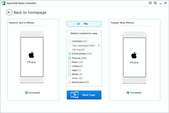 Syncios iOS to Android Transfer