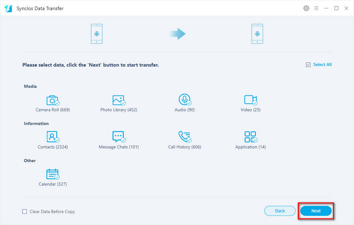 transfer all data to Z Flip