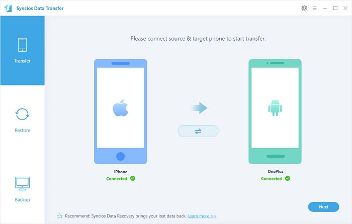 transfer data from iPhone to OnePlus 13