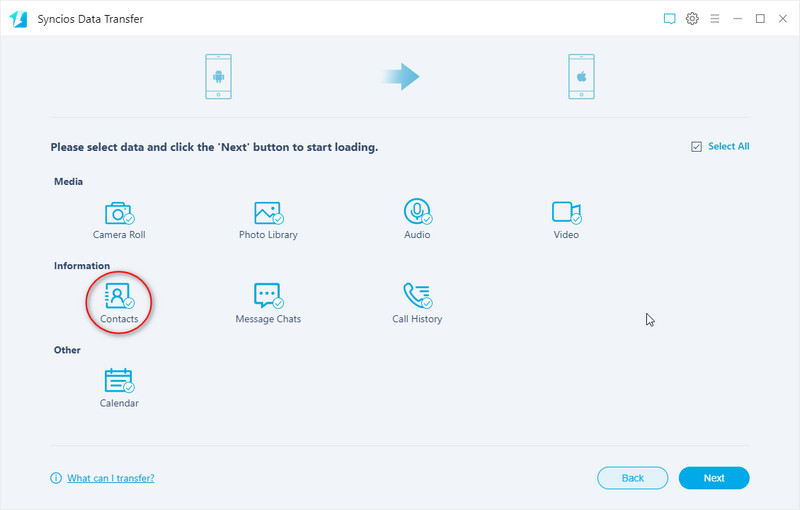 transfer data from another device to iPhone X directly