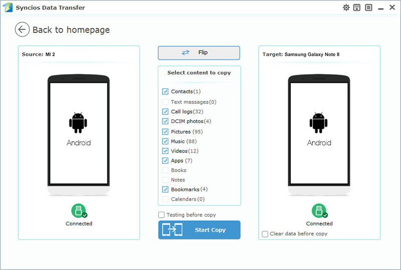 xiaomi to Samsung Galaxy S25 transfer step1
