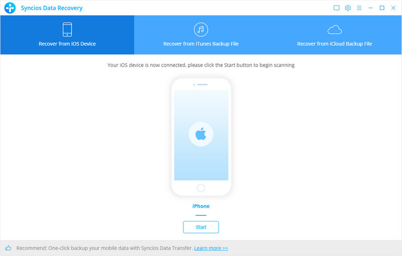 Directly scan and retrieve data from iOS Devices