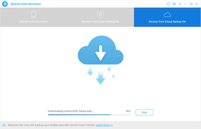 scan downloaded iCloud data