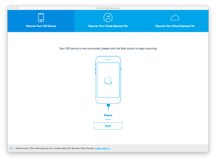 Syncios Data Recovery for mac