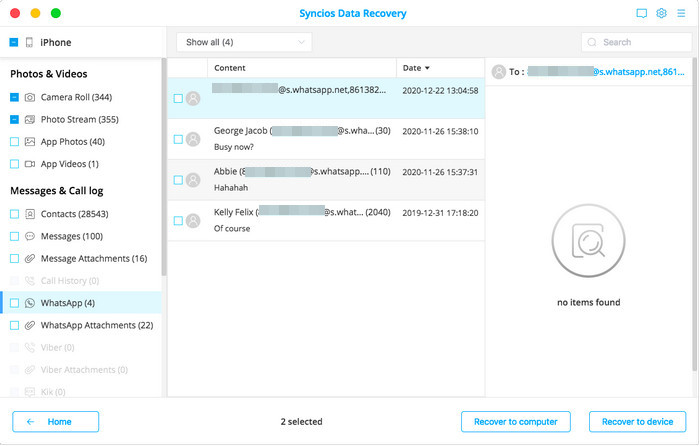 recover lost data to mac or device