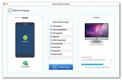 backup android to mac