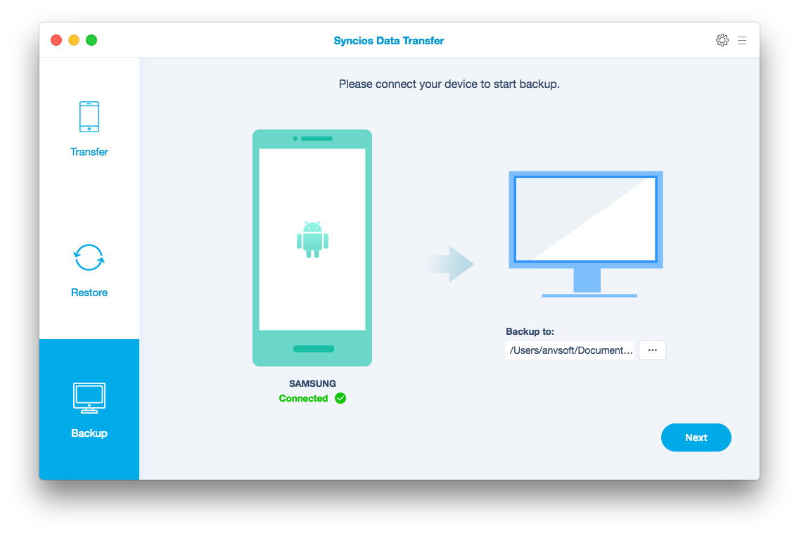 Syncios Sumsung Data Transfer for Mac