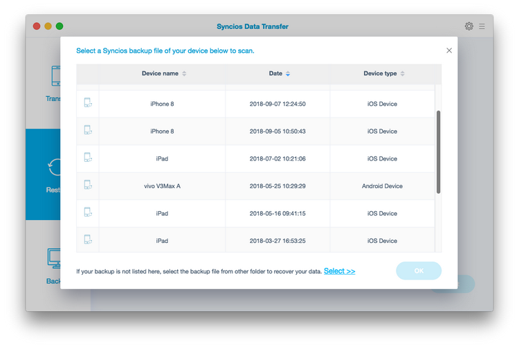 Restore iphone from Mac local backup file