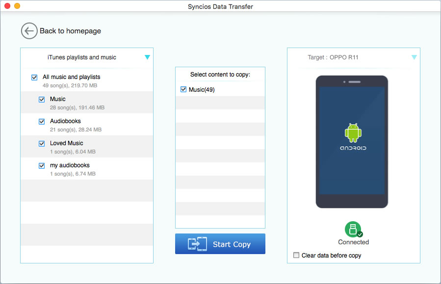 restore oppo r11 from itunes library