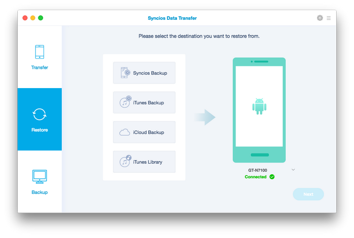 restore galaxy s7 from mac