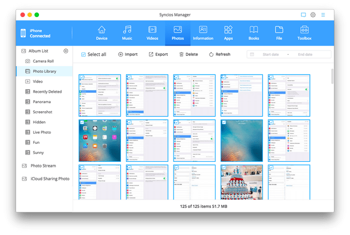 Transfer Data from Mac to iPad Pro with Syncios