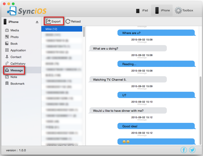 Backup iPhone Message to Mac for Free