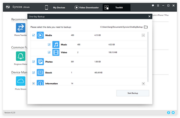 mobione studio restore backup