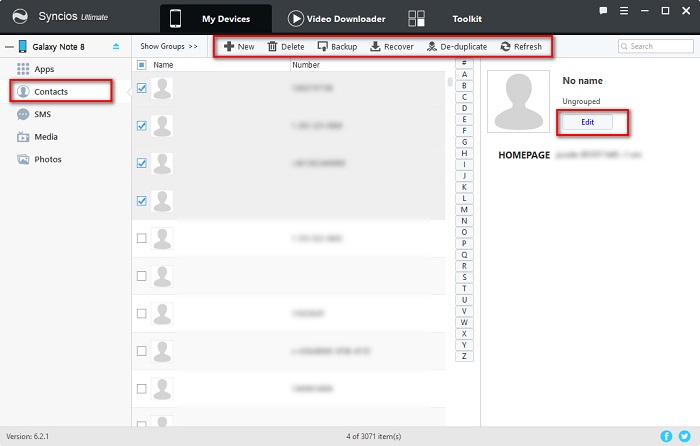 Backup Samsung Galaxy S25 contacts