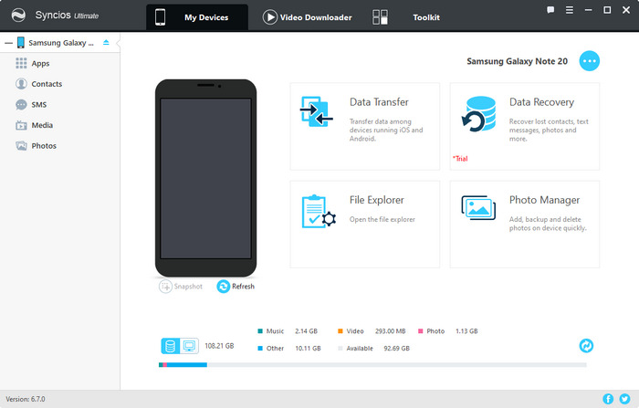 connect Android to Mobile Manager Tool