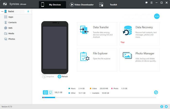 connect Redmi Note 4 to Mobile Manager Tool