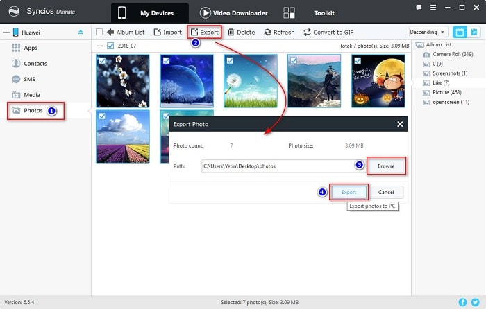 transfer Huawei Mate 70 photos to computer