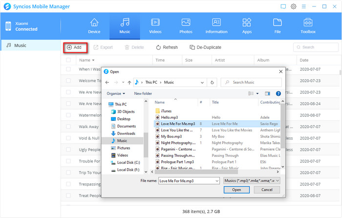 import photos to Xiaomi 15