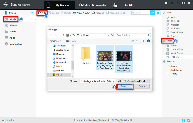 import videos to iPhone 16