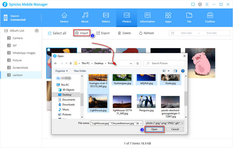 import photos to Samsung Galaxy S25