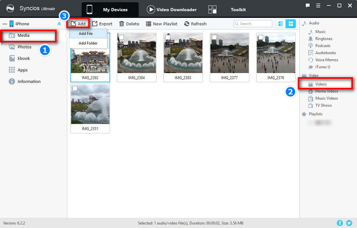Import Video to iPhone 16