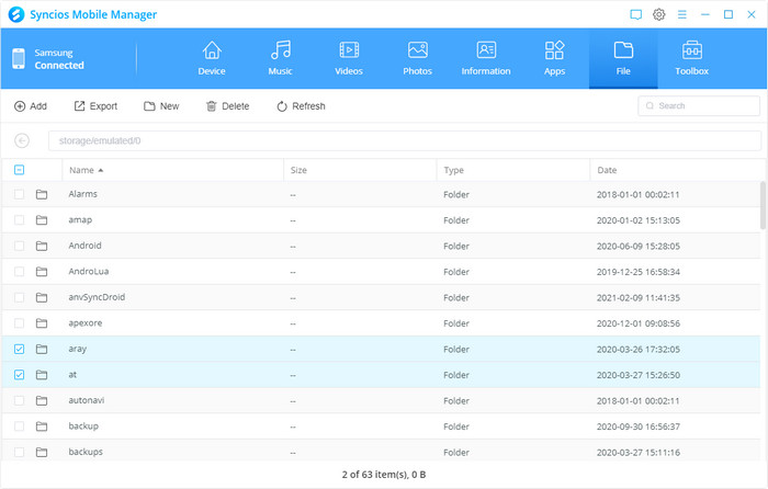 manage files on Samsung Galaxy S9