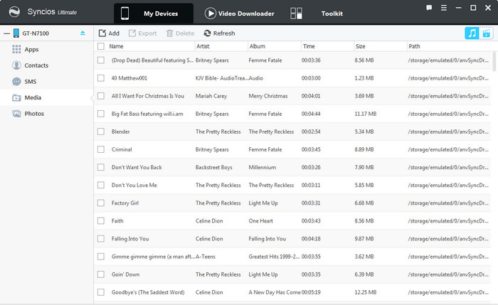 sync  Samsung Galaxy S25 music