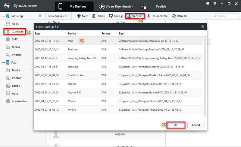 restore iPad data to Samsung Galaxy S25/S25+/S25 Ultra