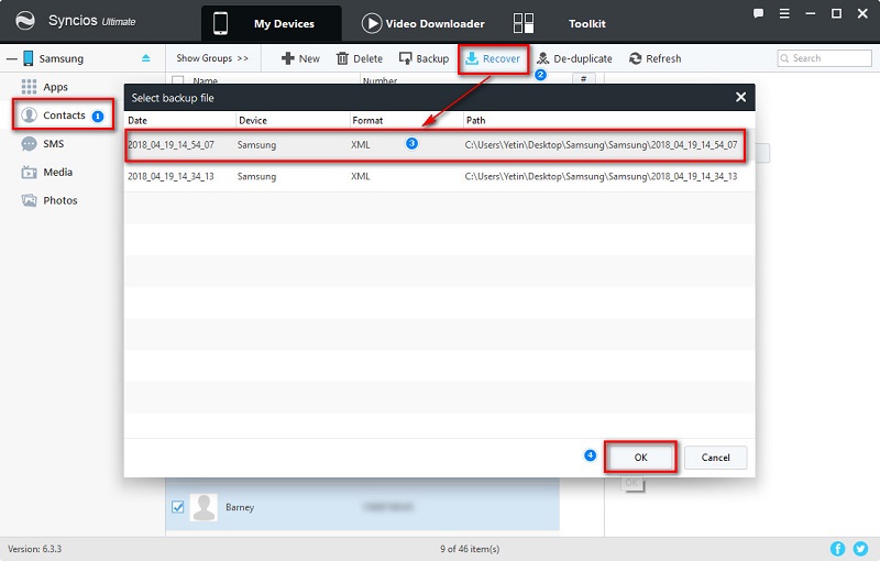 recover Samsung Galaxy S25 contacts