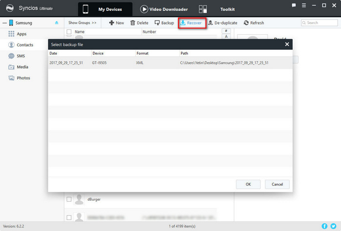 recover Samsung Galaxy S25 contacts