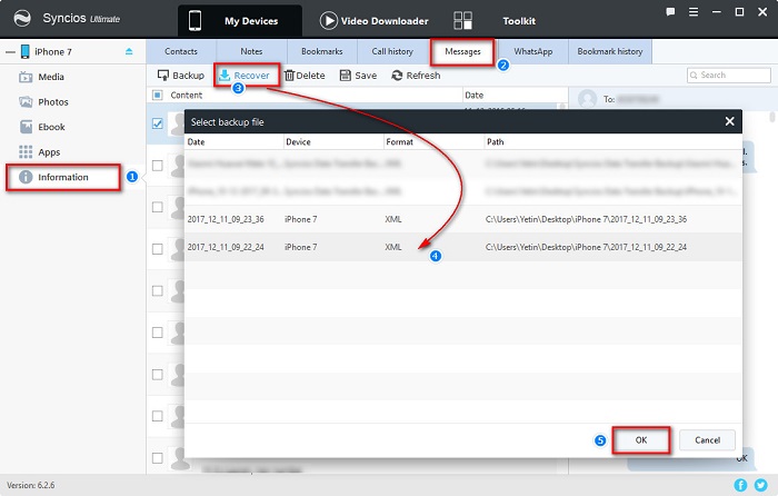 restore iPhone 16 messages from computer