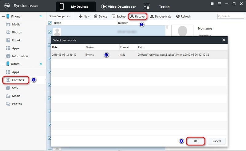 recover iphone contacts to Xiaomi Redmi Note 14