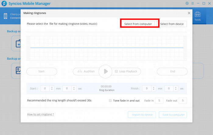 turn songs from pc to ringtone for Samsung Galaxy S25