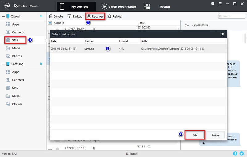sync Samsung messages to Xiaomi 14