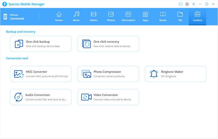 Manage Samsung Data with Syncios Manager