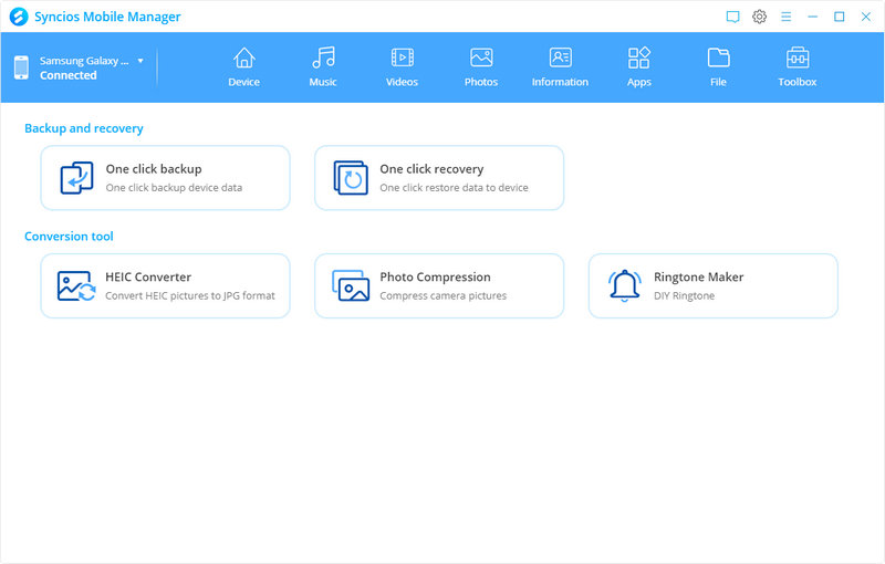 Syncios tools