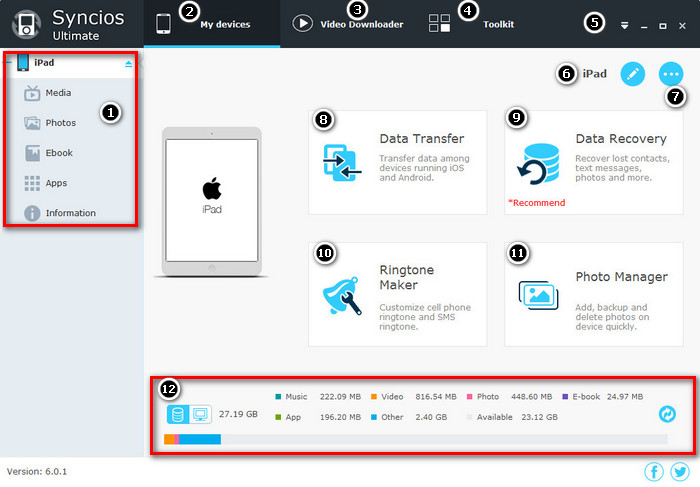 Installieren Sie Syncios iOS Manager