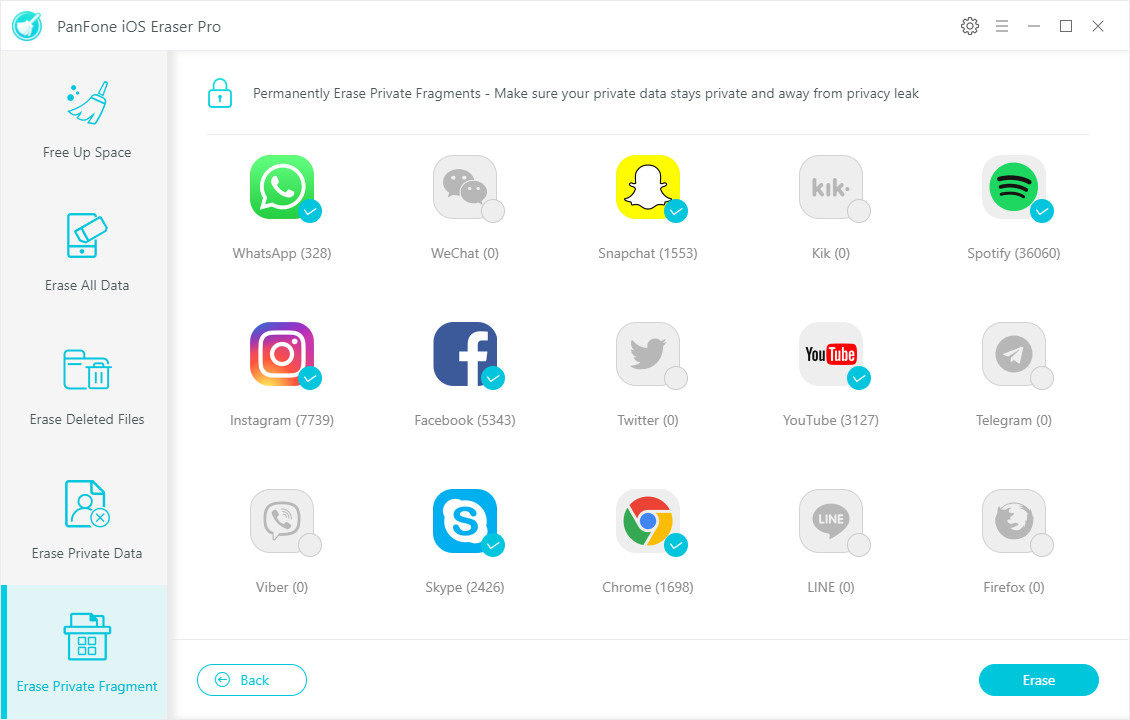 iOS Private Data Eraser